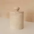 7-osainen Kylpyhuonesetti 100% Travertiini Marmoria, Beige - Sisältää Saippua-annostelijan, Hammasharjatelineen, Roskakorin - Kylpyhuonetarvikkeet - 8684283055418 - 5