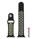 Apple Watch ranneke | Musta/Vihreä | 38-41 mm | Silikoni | Swissten - Älykellot ja aktiivisuusmittarit - 8595217485068 - 2