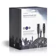 Balansoitu Audiojohto | XLR 3-Pin uros | XLR 3-Pin naaras | Niklattu | 20.0 m | Pyöreä | PVC | Tummanharmaa | Pakkaus - Audiokaapelit - 5412810295678 - 69