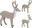 Bambi harmaa 26 cm=20 - Joulukoristeet ja -tekstiilit - 8718158333278 - 1