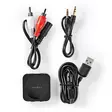 Bluetooth ® lähetin/vastaanotin | Tuloliitäntä: 1x AUX | Lähtöliitäntä: 1x AUX | SBC | Enintään 1 laite | Jopa 6 tuntia | Automaattinen virrankatkaisutoiminto | Musta - Radiot ja MP3/4-soittimet - 5412810329748 - 75