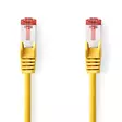 CAT6 Verkkokaapeli | RJ45 uros | RJ45 uros | S/FTP | 2.00 m | Pyöreä | LSZH | Keltainen | Label - Tietokone ja verkko - 5412810424108 - 1