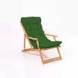 Vihreä Luonnollinen Puutarhatuoli - 100% Pyökkipuuta, Vesipohjainen Puunsuoja, Ergonominen, 50x81x50 cm, Suljettu 150 cm - Puutarhatuolit ja sohvat - 8683742129318 - 1