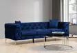 3-istuttava sohva, laivastonsininen, 237 cm leveä, kestävä, mukava - Sohvat - 8683342529068 - 1