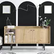 Sapphire Oak Console - 150x80x40 cm - Antibakteerinen, Helppo Koota, 100% Melamiinipinnoitettu Lastulevy - Huonekalut - 8683342978828 - 3