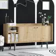 Sapphire Oak Console - 150x80x40 cm - Antibakteerinen, Helppo Koota, 100% Melamiinipinnoitettu Lastulevy - Huonekalut - 8683342978828 - 1