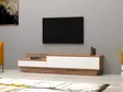 TV-taso, Atlantic Pine White, 160x35x35 cm, 100% melamiinipinnoitettu, useita hyllyjä, lisäsäilytystilaa, skandinaavinen tyyli - TV-tasot - 8682870286498 - 1