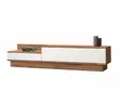 TV-taso, Atlantic Pine White, 160x35x35 cm, 100% melamiinipinnoitettu, useita hyllyjä, lisäsäilytystilaa, skandinaavinen tyyli - TV-tasot - 8682870286498 - 3
