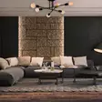 Kattokruunu, musta, 64 x 64 cm, elegantti, luova - Katto- ja seinävalaisimet - 8681875546118 - 6