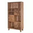 Kirjahylly Atlantic Pine - 100% Melamiinipinnoitettu Lastulevy, 18 mm, Puujalat, UV-pinnoite, 80x155x36 cm - Kirjahyllyt - 8681875322958 - 4
