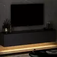 TV-taso, antrasiitti, 160cm x 35cm x 32cm, kestävä, tilava, monikäyttöinen - TV-tasot - 8683743528028 - 3
