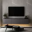 TV-taso, antrasiitti, 160cm x 35cm x 32cm, kestävä, tilava, monikäyttöinen - TV-tasot - 8683743528028 - 4