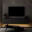 TV-taso, antrasiitti, 160cm x 35cm x 32cm, kestävä, tilava, monikäyttöinen - TV-tasot - 8683743528028 - 1