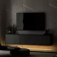 TV-taso, antrasiitti, 160cm x 35cm x 32cm, kestävä, tilava, monikäyttöinen - TV-tasot - 8683743528028 - 2