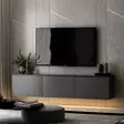 TV-taso, antrasiitti, 160cm x 35cm x 32cm, kestävä, tilava, monikäyttöinen - TV-tasot - 8683743528028 - 5