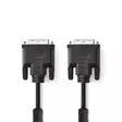 DVI-kaapeli | DVI-I 24+5-Pin Uros | DVI-I 24+5-Pin Uros | 2560x1600 | Niklattu | 2.00 m | Suora | PVC | Musta | Kirjekuori - Tietokone ja verkko - 5412810275328 - 1