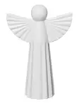 Enkeli 17,5 cm Winteria - Joulukoristeet ja -tekstiilit - 6410416172118 - 6