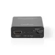 HDMI Erotin | HDMI Input | TosLink Female / 1x 3.5 mm / 1x HDMI Output | Maksimi kuvantarkkuus: 4K@60Hz | 18 Gbps | Metalli | Antrasiitti | Pakkaus - Videomuuntimet - 5412810319978 - 1