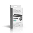 HDMI Muunnin | USB-C Female / 2x HDMI Input / 4x USB A Female | 1x HDMI Output | Yksisuuntainen | 4K@60Hz | 18 Gbps | ABS-Muovi | Antrasiitti - Videomuuntimet - 5412810404698 - 69