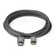 High Speed HDMI Kaapeli Ethernet | HDMI liitin | HDMI Mini | 4K@60Hz | 18 Gbps | 2.00 m | Pyöreä | Puuvilla | Antrasiitti / Gun Metal Harmaa | Laatikko kannella ja ikkunalla - HDMI-kaapelit - 5412810319558 - 11
