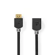 High Speed HDMI Kaapeli Ethernet | HDMI liitin | HDMI Ulostulo | 4K@60Hz | ARC | 18 Gbps | 2.00 m | Pyöreä | PVC | Antrasiitti | Laatikko - HDMI-kaapelit - 5412810412488 - 35