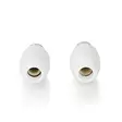 IEC (Coax) Liitin | Suora | Naaras / Uros | Niklattu | 75 Ohm | Ruuvi | Kaapelin läpitulomitta: 7.0 mm | Metalli / PVC | Valkoinen | 2 kpl | Laatikko - Antenniliittimet ja adapterit - 5412810289578 - 20
