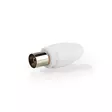 IEC (Coax) Liitin | Suora | Naaras / Uros | Niklattu | 75 Ohm | Ruuvi | Kaapelin läpitulomitta: 7.0 mm | Metalli / PVC | Valkoinen | 2 kpl | Laatikko - Antenniliittimet ja adapterit - 5412810289578 - 40