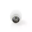 IEC (Coax) Liitin | Suora | Naaras / Uros | Niklattu | 75 Ohm | Ruuvi | Kaapelin läpitulomitta: 7.0 mm | Metalli / PVC | Valkoinen | 2 kpl | Laatikko - Antenniliittimet ja adapterit - 5412810289578 - 11