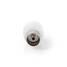 IEC (Coax) Liitin | Suora | Naaras / Uros | Niklattu | 75 Ohm | Ruuvi | Kaapelin läpitulomitta: 7.0 mm | Metalli / PVC | Valkoinen | 2 kpl | Laatikko - Antenniliittimet ja adapterit - 5412810289578 - 4