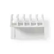 Johdotusjärjestelmä | Kaapeli Clip | Klikkaa ja Go | 2 kpl | Paikkojen määrä: 5 Paikkaa | Suurin kaapelin paksuus: 7.1 mm | Polypropylene | Valkoinen - Kaapelikiinnikkeet - 5412810335138 - 10