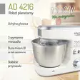 Monitoimikone Adler 4 L 1000W valkoinen Planetaarinen sekoitusjärjestelmä - - 19-19-5902934834278 - 11