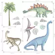 Pastelowe Dinosaurukset II -sisustustarra 11kpl 10-83cm, vihreä/sininen - Sisustustarrat ja tapetit - TN-226978 - 7