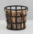 Polttopuuteline Basket metalli, Mustang - Takat ja kaminat - 6410416304038 - 2