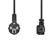 Sähköjohto | Suko Uros | IEC-320-C13 | Kulma | Kulma | Niklattu | 5.00 m | Pyöreä | PVC | Musta | Label - Virtakaapelit ja liittimet - 5412810425068 - 10