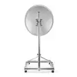 Satelliitti Parvekejalusta | Maston pituus: 1.00 m | Astian maksimikoko: 90.0 cm | Pohjalevyn koko: 1 x 50 x 50 cm | Teräs | Hopea - Lisätarvikkeet - 5412810298068 - 52