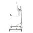 Satelliitti Parvekejalusta | Maston pituus: 1.00 m | Astian maksimikoko: 90.0 cm | Pohjalevyn koko: 1 x 50 x 50 cm | Teräs | Hopea - Lisätarvikkeet - 5412810298068 - 7