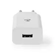 Seinälaturi | 12 W | 1x 2.4 A A | Lähtöliitäntöjen määrä: 1 | USB-A | Kaapeli ei sisälly | Single Voltage Output | Valkoinen - Verkkolaturit - 5412810329908 - 10
