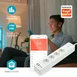 SmartLife Jatkojohto | Wi-Fi | 2x USB-A / 2x USB-C / 4x plug with earth contact (CEE 7/3) | 16.0 A | 3680 W | 2.00 m | 0 - 55 °C | Android / IOS | Valkoinen - Älypistorasiat - 5412810448388 - 52
