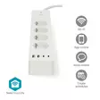 SmartLife Jatkojohto | Wi-Fi | 2x USB-A / 2x USB-C / 4x plug with earth contact (CEE 7/3) | 16.0 A | 3680 W | 2.00 m | 0 - 55 °C | Android / IOS | Valkoinen - Älypistorasiat - 5412810448388 - 1