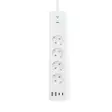 SmartLife Jatkojohto | Wi-Fi | 2x USB-A / 2x USB-C / 4x plug with earth contact (CEE 7/3) | 16.0 A | 3680 W | 2.00 m | 0 - 55 °C | Android / IOS | Valkoinen - Älypistorasiat - 5412810448388 - 30