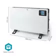 SmartLife Konvektiolämmitin | 2000 W | 3 Lämpöasetusta | LCD | 5 - 37 °C | Säädettävä termostaatti | Valkoinen - Lämmitys - 5412810443178 - 55