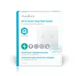 SmartLife Seinäkytkin | kaksois | Seinäkiinnitys | 1000 W | Android / IOS | Lasi | Valkoinen - Kytkimet - 5412810271788 - 66