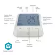 SmartLife Verenpainemittari | Käsi | Bluetooth® | LCD | 22 - 42 cm | Epäsäännöllisen sydämenlyönnin havaitseminen / Mansetin käytön tunnistus / Pysy paikallasi -ilmaisu | Valkoinen - Verenpaine- ja kuumemittarit - 5412810418428 - 54