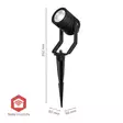 Smartlife Outdoor Light | 3 x 90 lm | Zigbee 3.0 | 3 x 3 W | RGB | 2700 K | Alumiini | Android / IOS - Valaisimet - 5412810444458 - 55