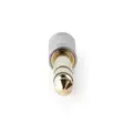 Stereoäänisovitin | 6.35 mm uros | 3.5 mm naaras | Kullattu | Suora | Metalli | Hopea | 1 kpl | Laatikko - Audioadapterit - 5412810314058 - 10