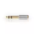 Stereoäänisovitin | 6.35 mm uros | 3.5 mm naaras | Kullattu | Suora | Metalli | Hopea | 1 kpl | Laatikko - Audioadapterit - 5412810314058 - 15