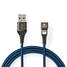 USB kaapeli | USB 2.0 | Apple Lightning 8-Pin | USB-A Uros | 12 W | 480 Mbps | Niklattu | 1.00 m | Pyöreä | Nailon / Punottu | Musta / Sininen | Laatikko kannella ja ikkunalla - Pelituotteet - 5412810326808 - 2