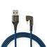 USB kaapeli | USB 2.0 | Apple Lightning 8-Pin | USB-A Uros | 12 W | 480 Mbps | Niklattu | 1.00 m | Pyöreä | Nailon / Punottu | Musta / Sininen | Laatikko kannella ja ikkunalla - Pelituotteet - 5412810326808 - 3