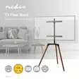 TV Lattiajalusta | 50 - 65 " | Maksimi tuettu näytön paino: 35 kg | Skandinaavinen Design | Käänneltävä | Kaatumisenesto-lenkki | Pikalukko | Alumiini / Teräs | Musta - TV telineet - 5412810328888 - 5