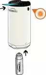 Hyttystorjuntalaite Thermacell Mini Halo valkoinen - Hyttysansat ja -karkottimet - 843654001838 - 5